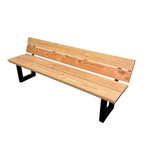 PadelFactory Wood&Steel bank met rugleuning